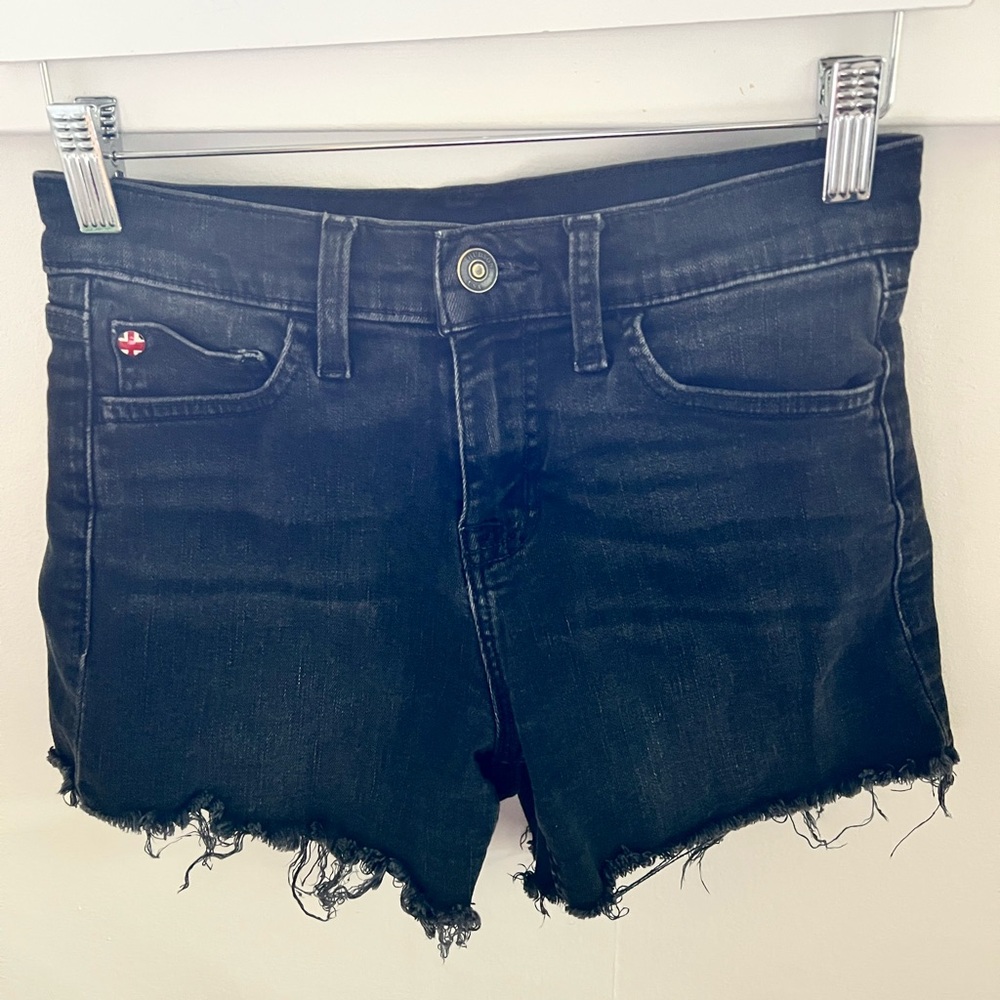 Hudson black denim shorts
